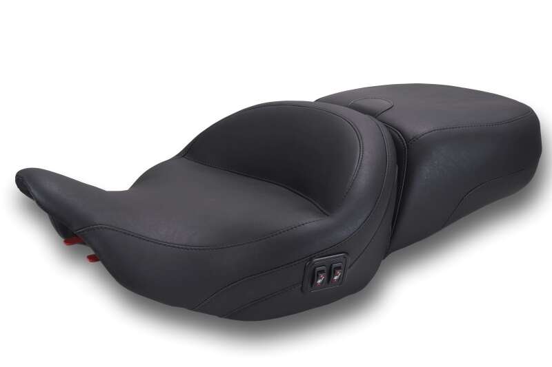 Mustang Motorcycle 89414 - MMP89414 - Mustang 23-26 Harley CVO Road Glide, Street Glide, Heated ST Smooth 1pc 2Up Blk w/Blk Thread - Shipped in Europe - Tuningsupply.com