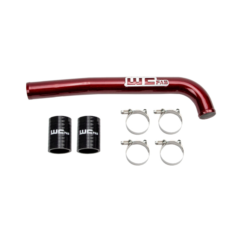 Wehrli WCF100223-RED - WCFWCF100223-RED - Wehrli 19-23 Cummins 6.7L Upper Coolant Pipe - WCFab Red - Shipped in Europe - Tuningsupply.com