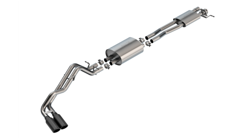 Borla 140971BC - BOR140971BC - Borla 24-25 Ford Ranger XLT Side Exit S-type Exhaust w/ Black Chrome Tips - Shipped in Europe - Tuningsupply.com