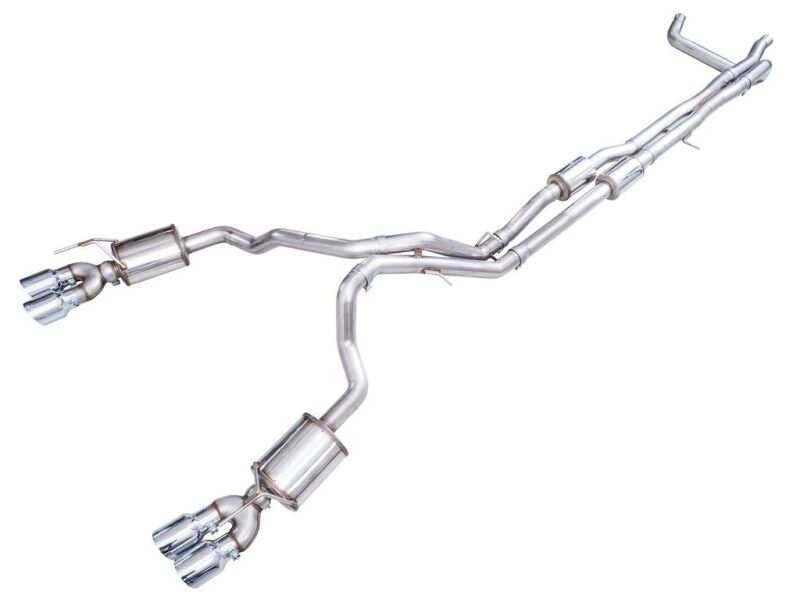AWE Tuning 3015-42221 - AWE3015-42221 - AWE 2021+ Chevy Suburban/GM Yukon XL 6.2L 0FG Edition Cat Back Exhaust - Quad Chrome Silver Tips - Shipped in Europe - Tuningsupply.com