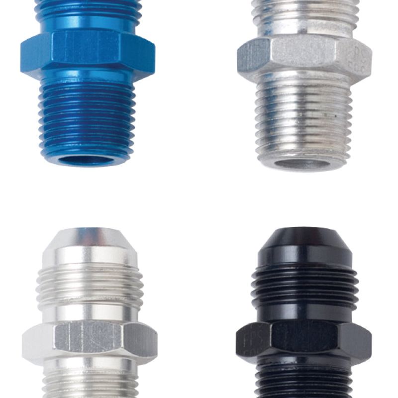 Fragola 481610-BL - FRA481610-BL - Fragola -10AN x 1/2 NPT Straight Adapter - Black - Shipped in Europe - Tuningsupply.com