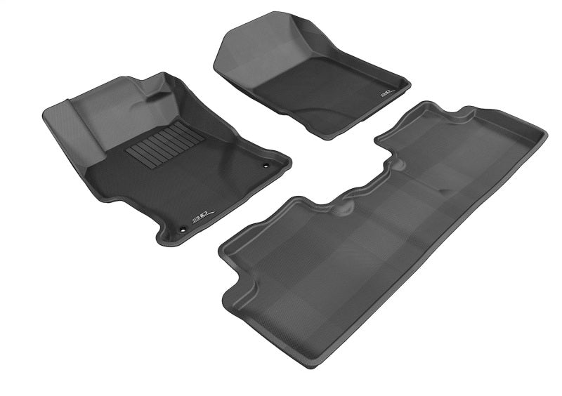 3D MAXpider L1HD04101509 - ACEL1HD04101509 - 3D MAXpider 12-13 Honda CIvic Sedan Kagu Black Full Set - Shipped in Europe - Tuningsupply.com