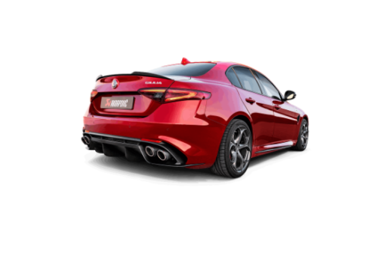 Akrapovic S-AR/TI/1H - AKRS-AR/TI/1H - Akrapovic 17-19 Alfa Romeo Giulia Quadrifoglio Evolution Line Cat Back (Titanium) - Shipped in Europe - Tuningsupply.com