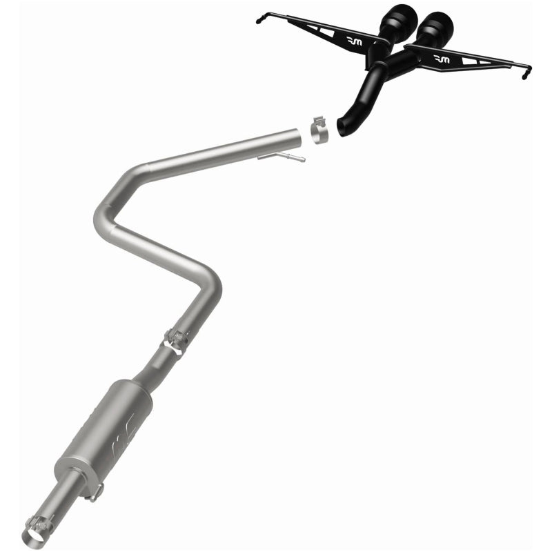 Magnaflow 19455 - MAG19455 - MagnaFlow 2019 Hyundai Veloster 1.6L 2.5in Center Exit Stainless Steel Cat-Back Exhaust w/Blk Tips - Shipped in Europe - Tuningsupply.com