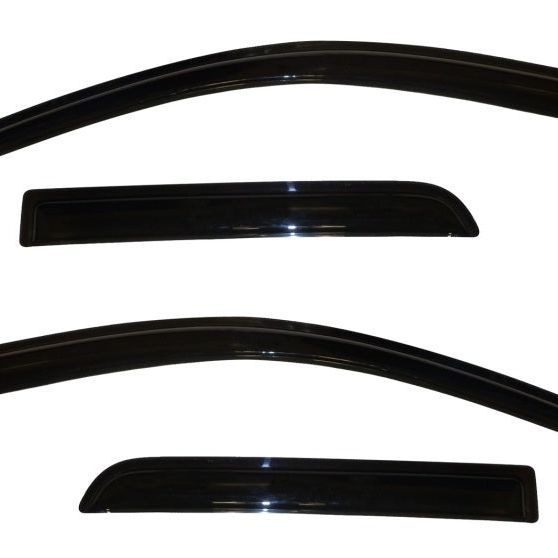 AVS 94191 - AVS94191 - AVS 11-13 Mitsubishi Outlander Sport Ventvisor Outside Mount Window Deflectors 4pc - Smoke - Shipped in Europe - Tuningsupply.com