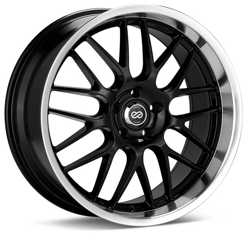 Enkei 469-880-1240BK - ENK469-880-1240BK - Enkei Lusso 18x8 40mm Offset 5x120 Bolt Pattern Black w/ Machine Lip Wheel - Shipped in Europe - Tuningsupply.com
