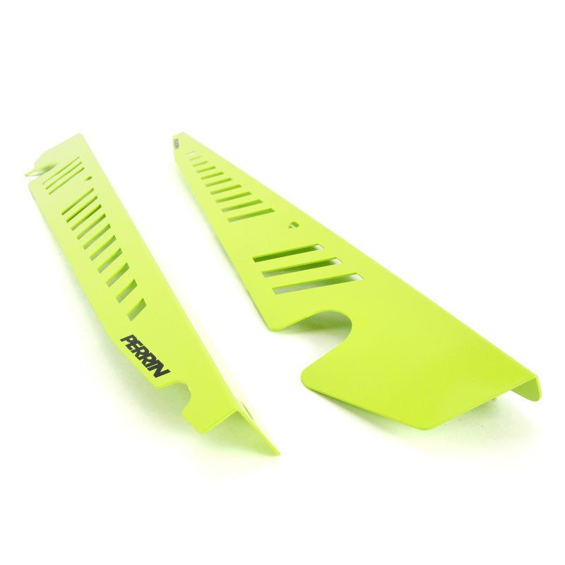 Perrin Performance PSP-ENG-550NY - PERPSP-ENG-550NY - PERRIN 15-21 Subaru WRX/STI Fender Shroud Set - Neon Yellow - Shipped in Europe - Tuningsupply.com
