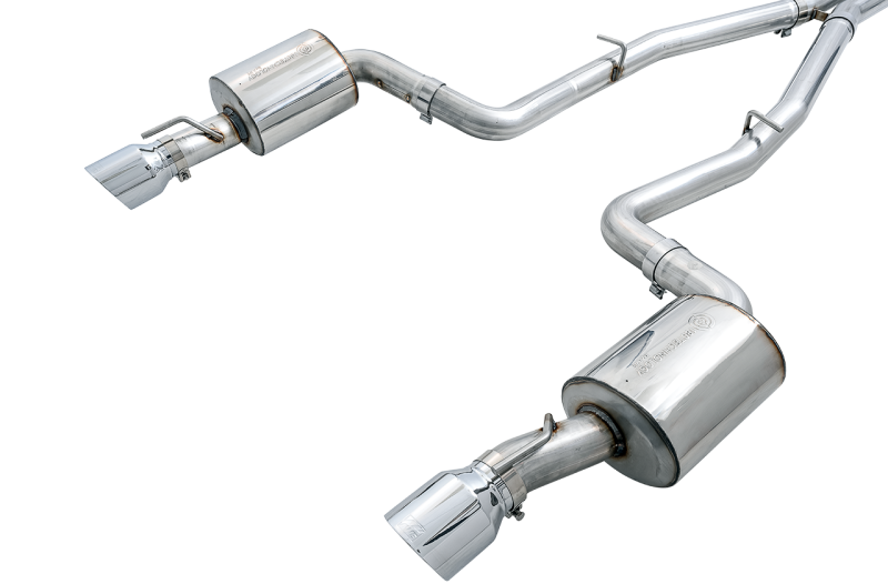 AWE Tuning 3020-32056 - AWE3020-32056 - AWE Tuning 2015+ Dodge Charger 6.4L/6.2L SC Non-Resonated Touring Edition Exhaust - Silver Tips - Shipped in Europe - Tuningsupply.com
