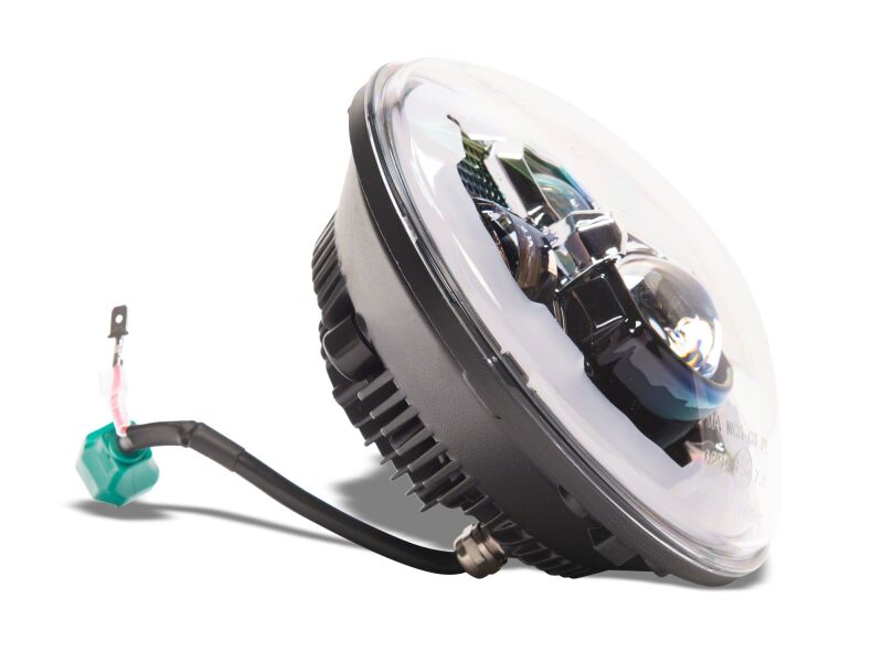 Raxiom J178741 - RAXJ178741 - Raxiom 07-18 Jeep Wrangler Axial Series 7-Inch LED Headlights w DRL/ Black Housing - Clear Lens - Shipped in Europe - Tuningsupply.com