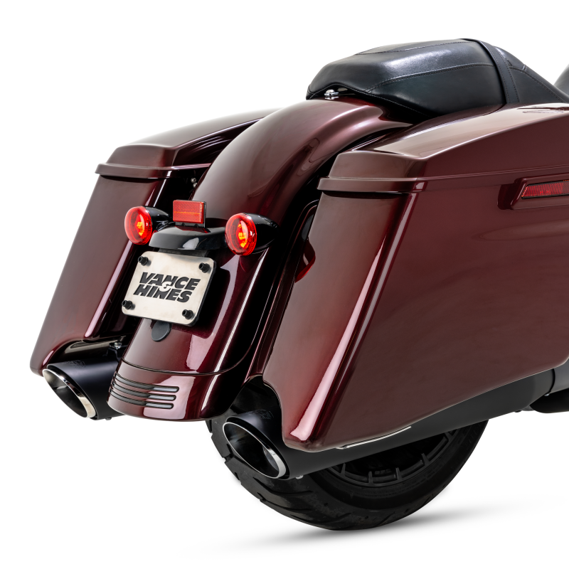 Vance and Hines 46672 - VAH46672 - Vance & Hines 17-23 Harley-Davidson Touring/CVO Touring/Trike Twin Slash Round Slip-ons - Shipped in Europe - Tuningsupply.com