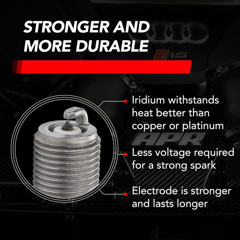 APR Z1003100 - APRZ1003100 - APR EA888.3/4/EA855.2/EA824 Iridium Pro Spark Plug - Heat Range 9 - 14mm x 26.5mm x 16mm - SINGLE - Shipped in Europe - Tuningsupply.com