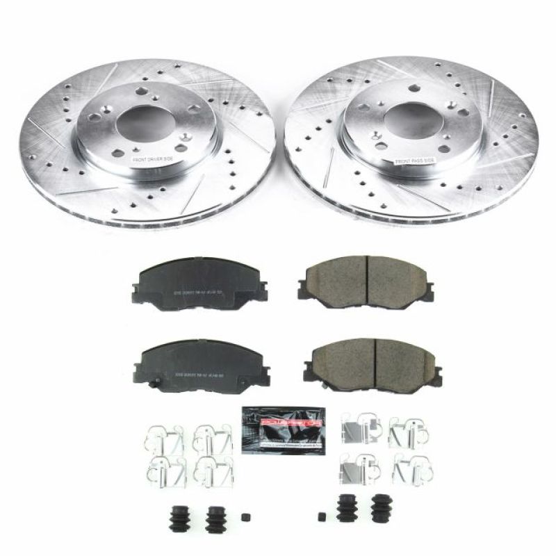 PowerStop K8318 - PSBK8318 - Power Stop 2019 Honda Insight Front Z23 Evolution Sport Brake Kit - Shipped in Europe - Tuningsupply.com