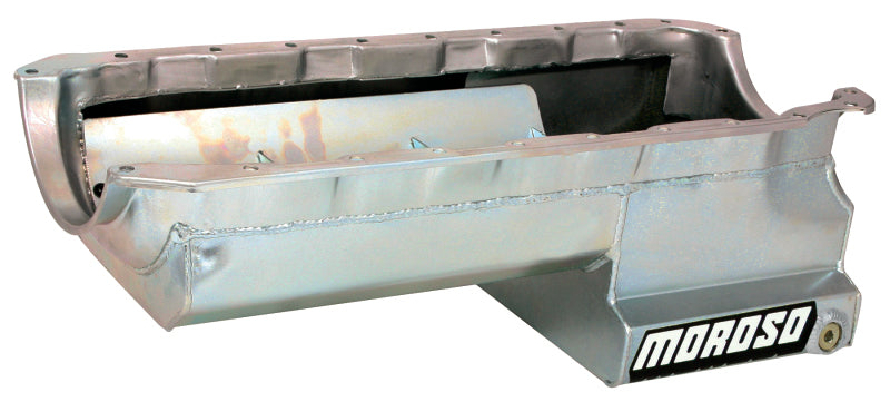 Moroso 21047 - MOR21047 - Moroso Chevrolet Big Block Mark IV Drag Race Baffled Power Pouch Wet Sump 6-7qt 8in Steel Oil Pan - Shipped in Europe - Tuningsupply.com