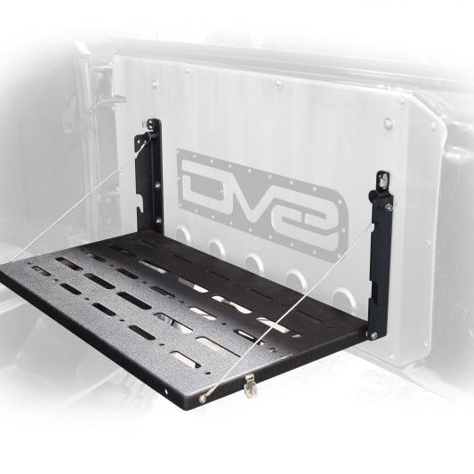 DV8 Offroad TTJK-01 - DVETTJK-01 - DV8 Jeep JK Tailgate Mounted Table (Trail Table) - Black - Shipped in Europe - Tuningsupply.com
