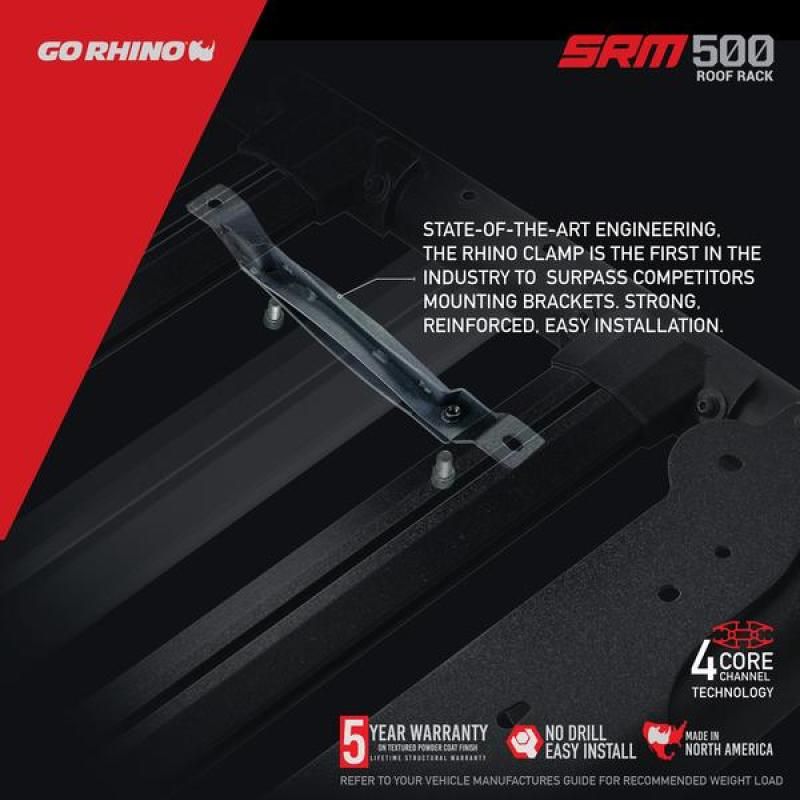 Go Rhino 5935065T - GOR5935065T - Go Rhino SRM 500 Roof Rack - 65in - Shipped in Europe - Tuningsupply.com