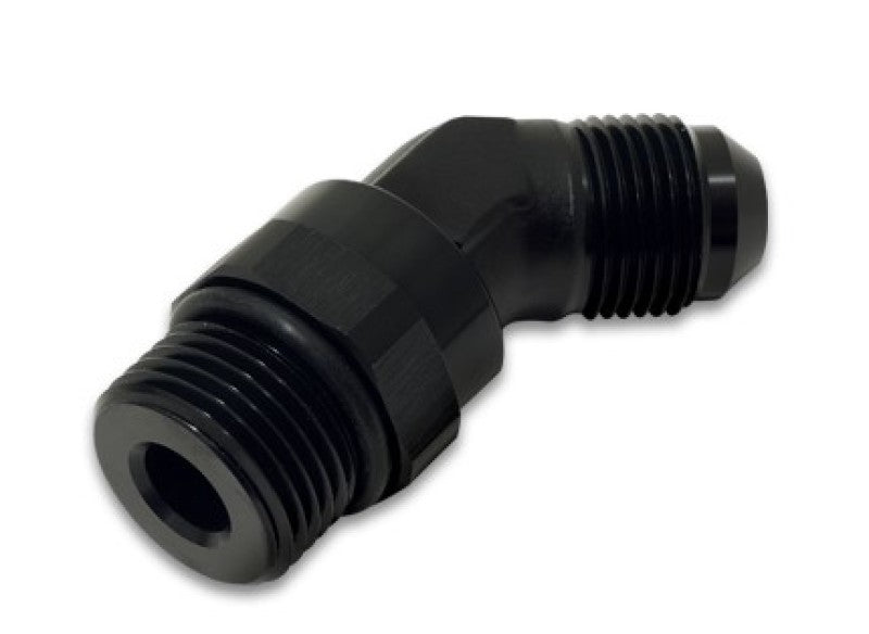 Vibrant 16945 - VIB16945 - Vibrant -8AN Male to Male -10AN Straight Cut 45 Degree Adapter Fitting - Anodized Black - Shipped in Europe - Tuningsupply.com