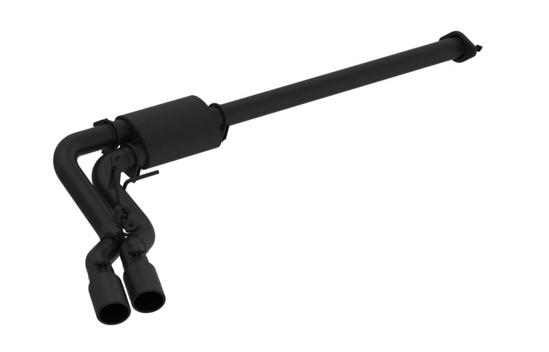 MBRP PS5260BLK - MBRPS5260BLK - MBRP 15-16 Ford F-150 2.7L/3.5L/5.0L 3in Cat Back Single Side Pre-Axle Dual Exit Black Coated - Shipped in Europe - Tuningsupply.com