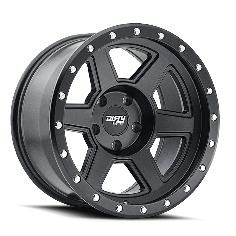Dirty Life 9315-7983MB12 - DLW9315-7983MB12 - Dirty Life 9315 Compound 17x9 / 6x139.7 BP / -12mm Offset / 106mm Hub Matte Black Wheel - Shipped in Europe - Tuningsupply.com