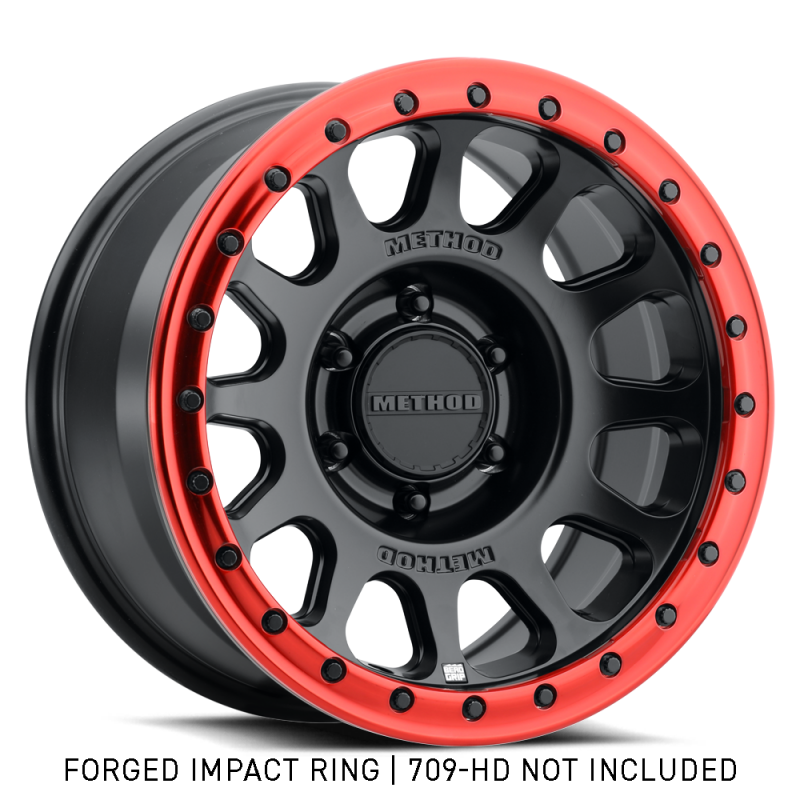 Method Wheels GR-10017-R - MRWGR-10017-R - Method Beadlock Ring - 17in Forged - Style 1 - Red - Shipped in Europe - Tuningsupply.com