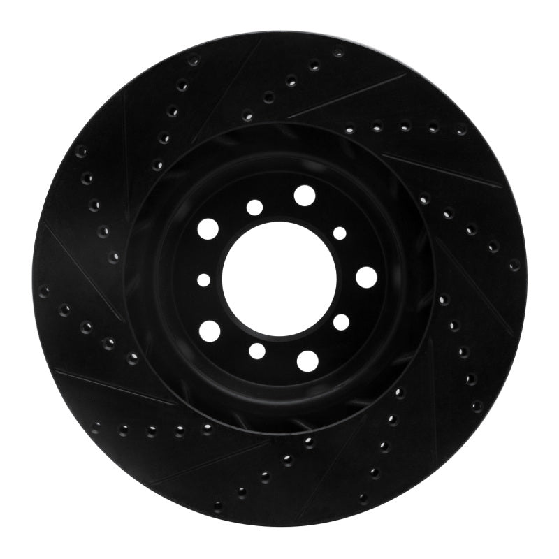 R1 Concepts 633-31054D - RNC633-31054D - R1 01-06 BMW M3 Left Front Drilled & Slotted Black Brake Rotor - Shipped in Europe - Tuningsupply.com