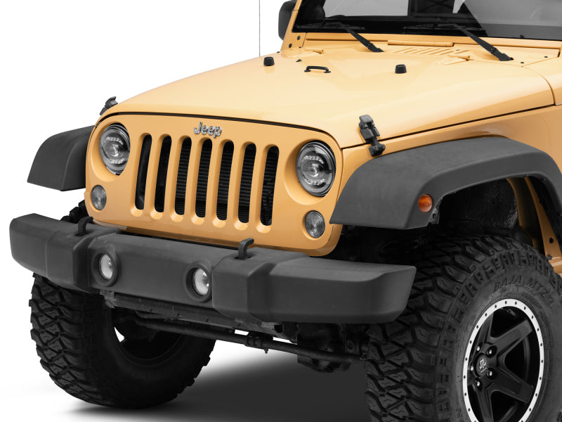 Raxiom J132813 - RAXJ132813 - Raxiom 07-18 Jeep Wrangler JK Axial Series LED Headlights- Black Housing (Clear Lens) - Shipped in Europe - Tuningsupply.com