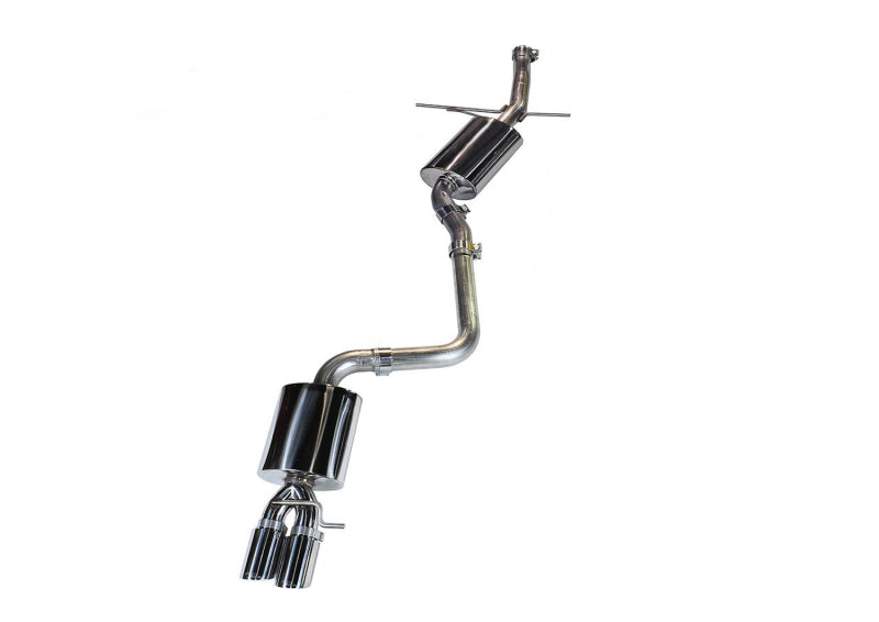 AWE Tuning 3015-22012 - AWE3015-22012 - AWE Tuning Audi B8 A5 2.0T Touring Edition Single Outlet Exhaust - Polished Silver Tips - Shipped in Europe - Tuningsupply.com
