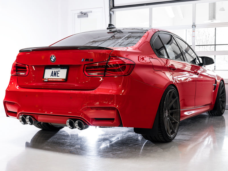 AWE Tuning 3025-42070 - AWE3025-42070 - AWE Tuning BMW F8X M3/M4 SwitchPath Catback Exhaust - Chrome Silver Tips - Shipped in Europe - Tuningsupply.com