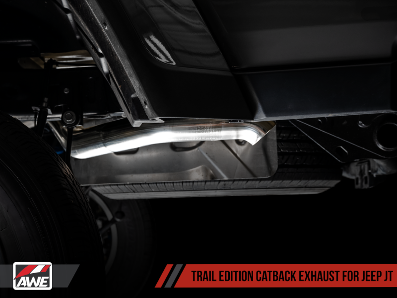 AWE Tuning 3015-21001 - AWE3015-21001 - AWE Tuning 20-21 Jeep Gladiator JT 3.6L Trail Edition Cat-Back Exhaust - Shipped in Europe - Tuningsupply.com