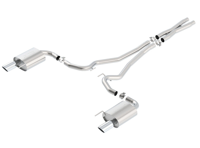 Borla 140590 - BOR140590 - Borla S-Type Cat-Back 15-17 Ford Mustang GT 5.0L V8 MT/AT 2.5in pipe 4in tip - Shipped in Europe - Tuningsupply.com