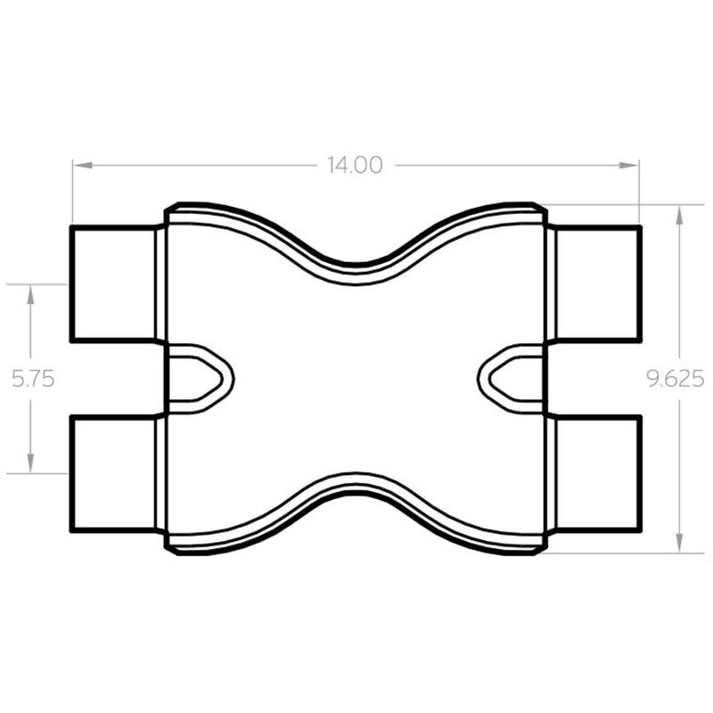 Magnaflow 10792 - MAG10792 - MagnaFlow Smooth Trans X 3/3 X 14 SS - Shipped in Europe - Tuningsupply.com