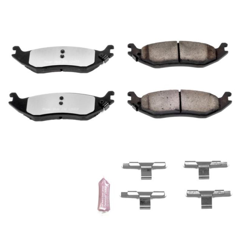 PowerStop Z36-898 - PSBZ36-898 - Power Stop 07-09 Chrysler Aspen Rear Z36 Truck & Tow Brake Pads w/Hardware - Shipped in Europe - Tuningsupply.com