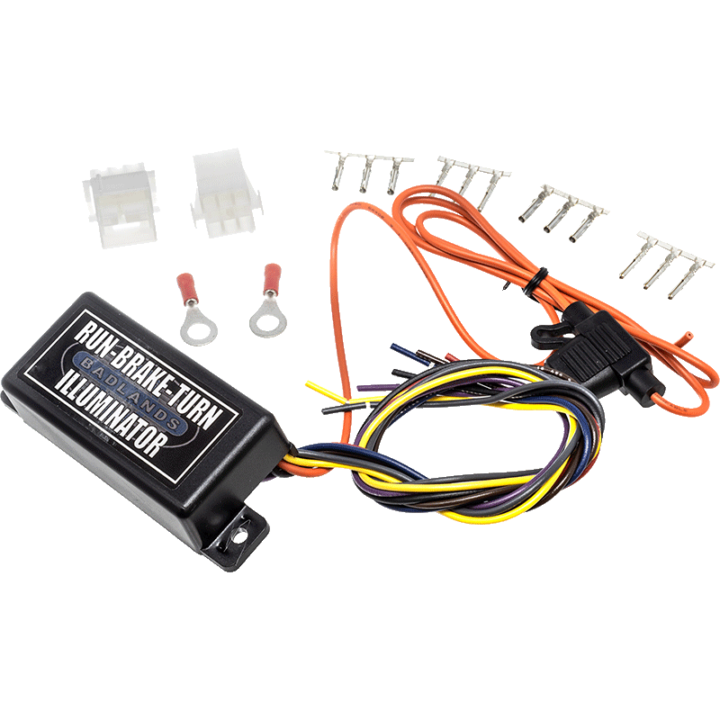 Badlands ILL-01-B - BADILL-01-B - Badlands 03-99 Sportster Hard-Wire Illuminator (Run Brake Turn w/ lEQ) - Shipped in Europe - Tuningsupply.com