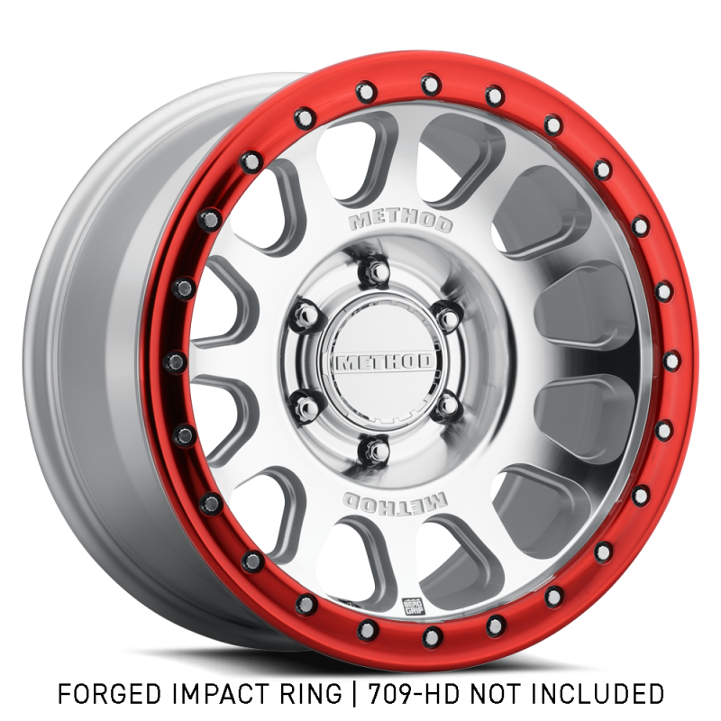 Method Wheels GR-10018-R - MRWGR-10018-R - Method Beadlock Ring - 18in Forged - Style 1 - Red - Shipped in Europe - Tuningsupply.com