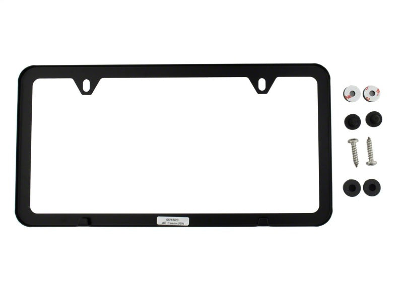 Ford Racing M-1828-SSB - FRPM-1828-SSB - Ford Racing Ford Performance Slim License Plate Frame - Black Stainless Steel - Shipped in Europe - Tuningsupply.com