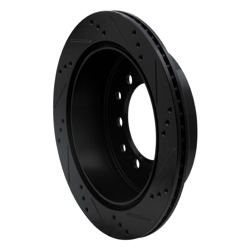 R1 Concepts 633-76143L - RNC633-76143L - R1 2010-2024 Lexus GX460 Rear Left Drilled & Slotted Black Brake Rotor - Shipped in Europe - Tuningsupply.com