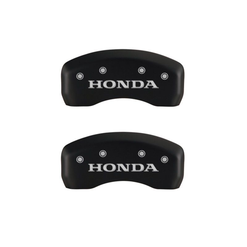 MGP 20218SHONRD - MGP20218SHONRD - MGP 4 Caliper Covers Engraved Front & Rear Honda Red finish silver ch - Shipped in Europe - Tuningsupply.com