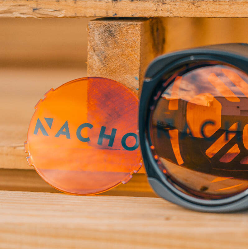 Nacho Offroad Technology - NACNAC13A - Nacho Lighting Quatro Lens Cover - Amber (Pair) - Shipped in Europe - Tuningsupply.com