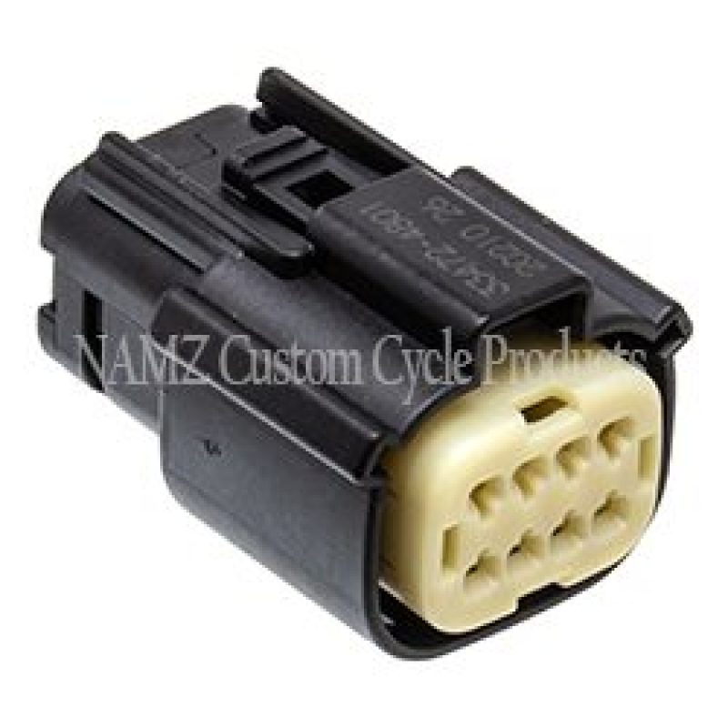 NAMZ NM-33472-0801 - NAMNM-33472-0801 - NAMZ 07-23 V-Twin VRSAW/CR/CX Models Molex MX-150 8-Position Female Connector - Blk (HD 72479-07BK) - Shipped in Europe - Tuningsupply.com