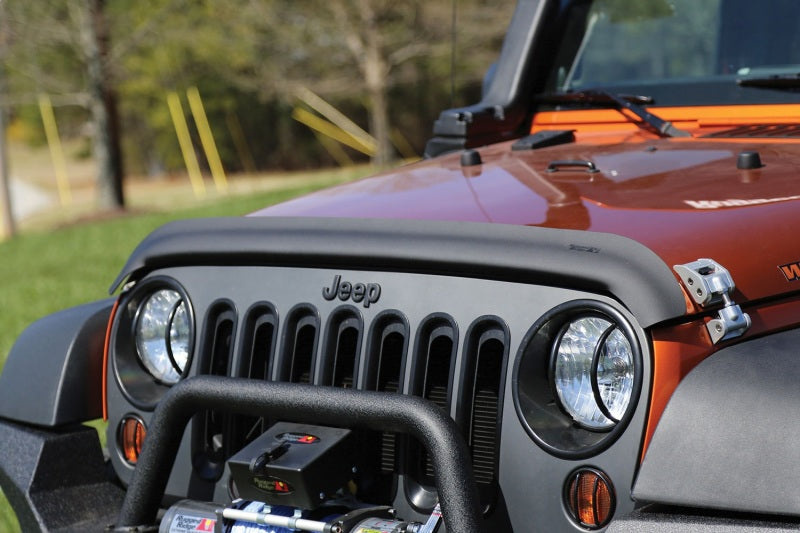 Rugged Ridge 11348.02 - RUG11348.02 - Rugged Ridge Bug Deflector Matte Black 07-18 Jeep Wrangler - Shipped in Europe - Tuningsupply.com