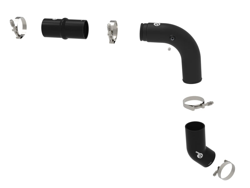 aFe 46-20818-B - AFE46-20818-B - aFe BladeRunner 3in Aluminum Hot Charge Pipe Black RAM Diesel Trucks 25-26 L6-6.7L (td) - Shipped in Europe - Tuningsupply.com