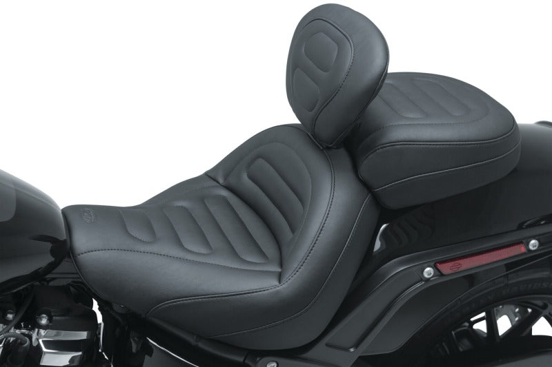 Mustang Motorcycle 79335 - MMP79335 - Mustang 18-21 Harley Fat Bob Standard Touring Recessed Passenger Seat - Black - Shipped in Europe - Tuningsupply.com