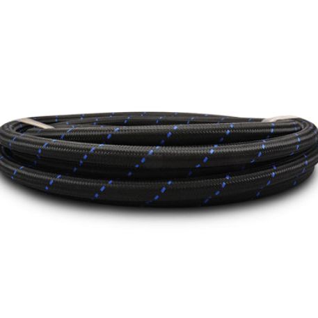 Vibrant 11972B - VIB11972B - Vibrant -12 AN Two-Tone Black/Blue Nylon Braided Flex Hose (10 foot roll) - Shipped in Europe - Tuningsupply.com
