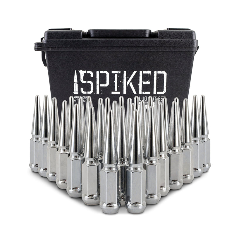 Mishimoto MMLG-SP1415-32CH - MISMMLG-SP1415-32CH - Mishimoto Mishimoto Steel Spiked Lug Nuts M14 x 1.5 32pc Set Chrome - Shipped in Europe - Tuningsupply.com