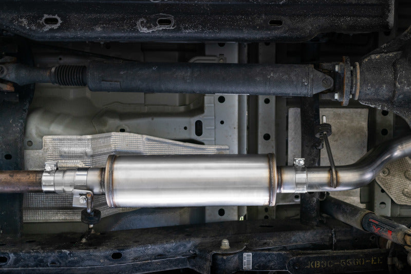 MBRP PS5223304 - MBRPS5223304 - MBRP 19-20 Ford Ranger 2.3L T304 3in Dual Split Rear Outlet 4in OD Tips Cat Back Exhaust - Shipped in Europe - Tuningsupply.com