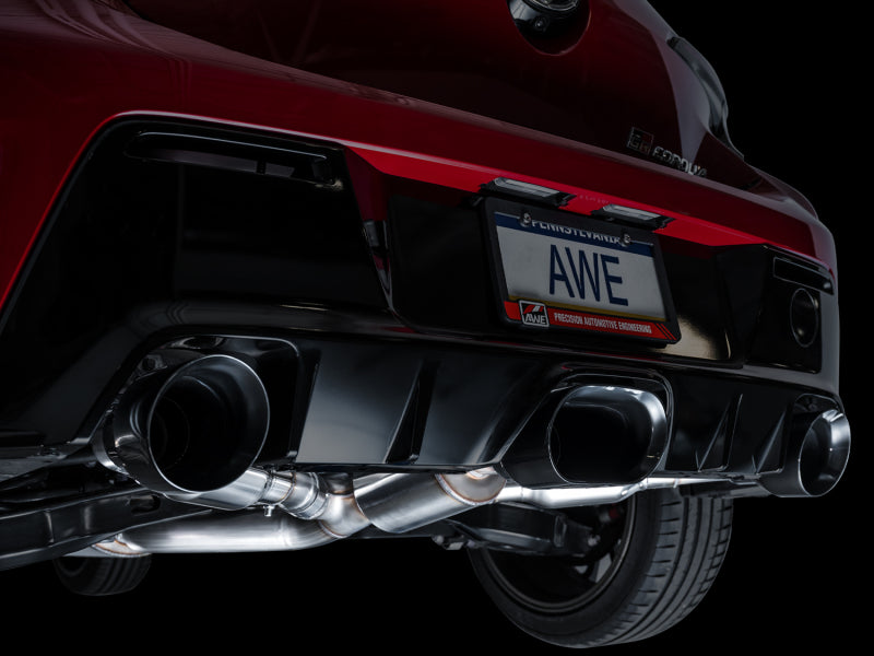AWE Tuning 3015-53472 - AWE3015-53472 - AWE Tuning 2023+ Toyota GR Corolla Touring Edition Exhaust - Diamond Black Tips - Shipped in Europe - Tuningsupply.com