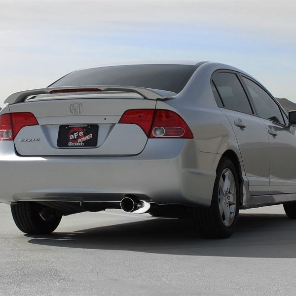 aFe 49-36610 - AFE49-36610 - aFe Takeda Exhaust 2.5in Dia 304SS Axle-Back w/Polished Tip 06-11 Honda Civic EX Sedan L4 1.8L - Shipped in Europe - Tuningsupply.com
