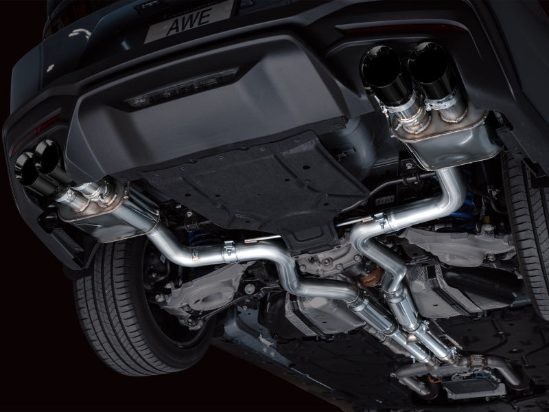 AWE Tuning 3025-43650 - AWE3025-43650 - AWE 2024 Ford Mustang GT Fastback S650 RWD SwitchPath Catback Exhaust w/ Quad Diamond Black Tips - Shipped in Europe - Tuningsupply.com
