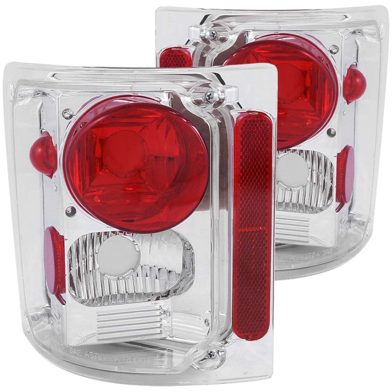 ANZO 211014 - ANZ211014 - ANZO 1973-1987 Chevrolet C 10 Taillights Chrome - Shipped in Europe - Tuningsupply.com