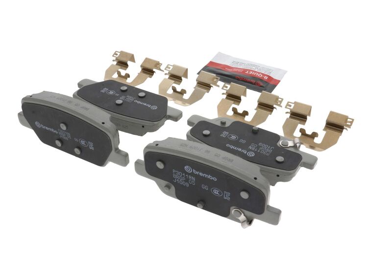 Brembo OE P30118N - BREP30118N - Brembo OE 20-24 Hyundai Palisade/19-20 Santa Fe/20-24 Kia Telluride PRIME Ceramic Brake Pad - Rear - Shipped in Europe - Tuningsupply.com