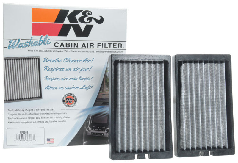 K&N Engineering VF2064 - KNNVF2064 - K&N 2018 Jeep Wrangler JL 2.0L/3.6L Cabin Air Filter - 2 Per Box - Shipped in Europe - Tuningsupply.com